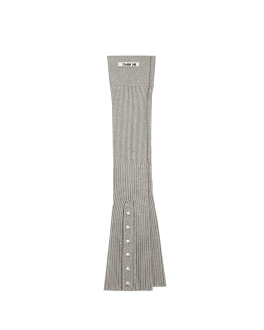 Snap Knit Leg Warmer / Gray