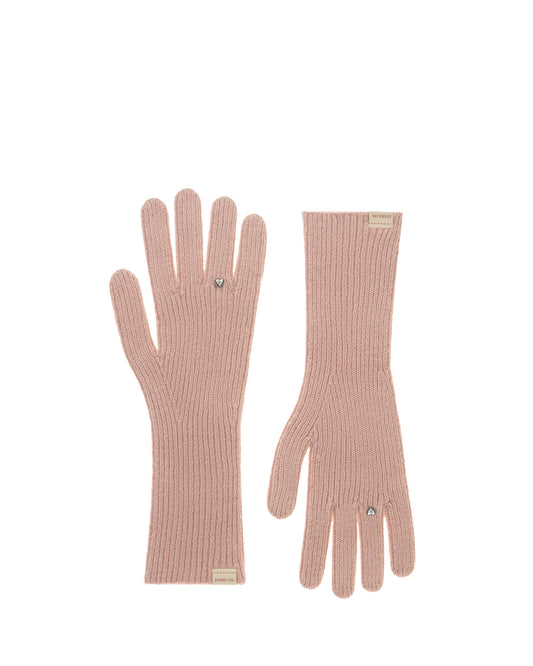 Heart Ring Knit Glove / Pink