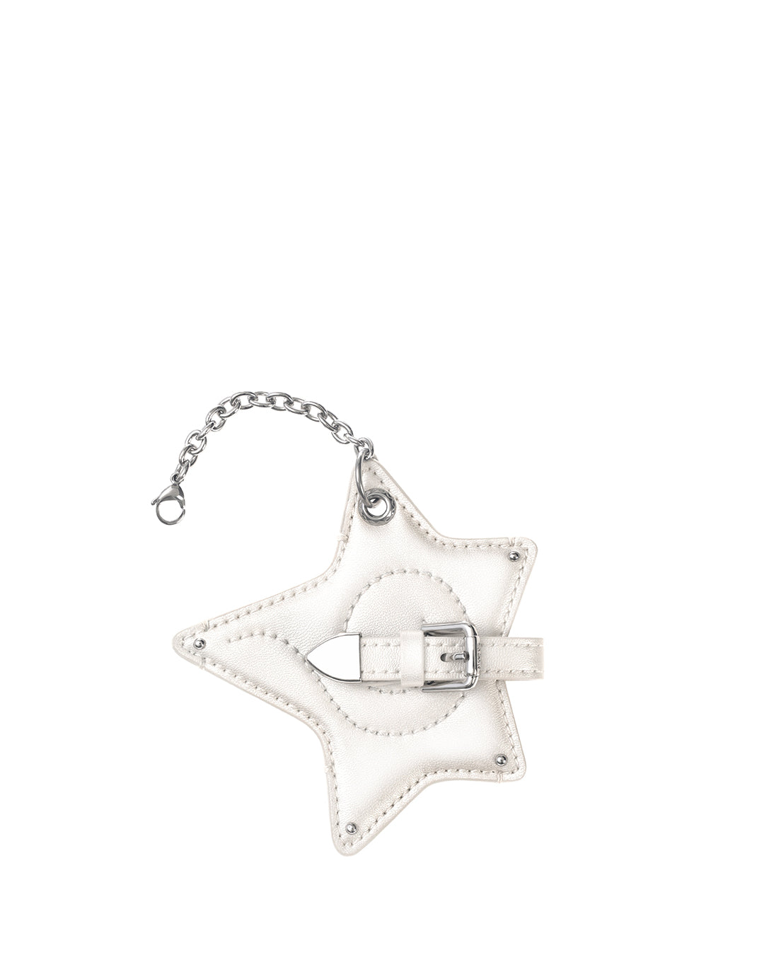Cosmic Star Keyring / Pearl Cream