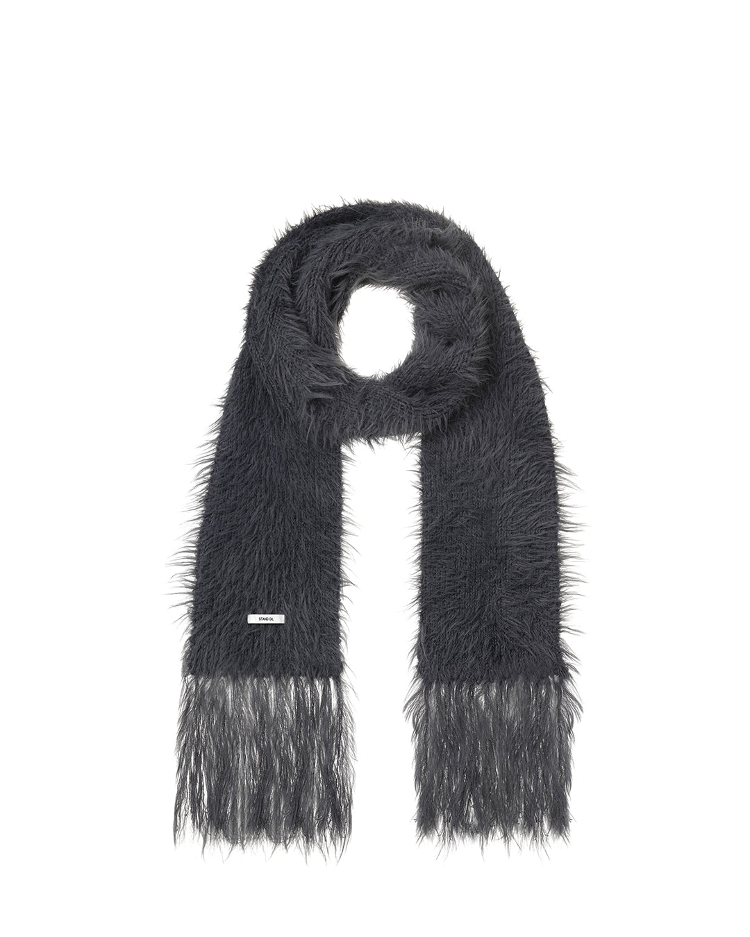 Misty Fur Muffler / Charcoal