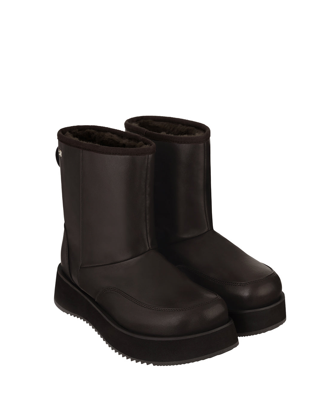 Hatched Winter Boots / Marron