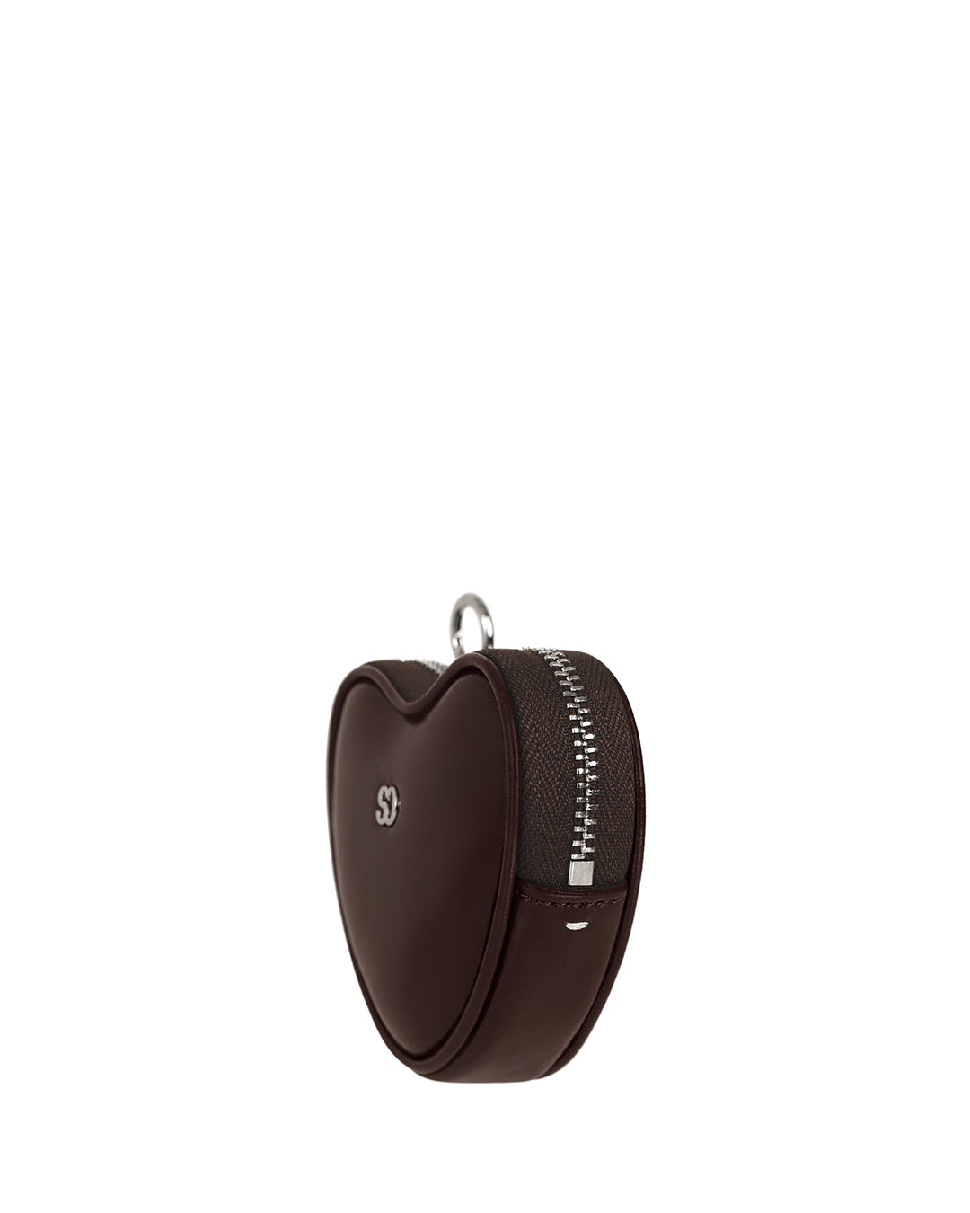 Heart Pods Keyring / Marron