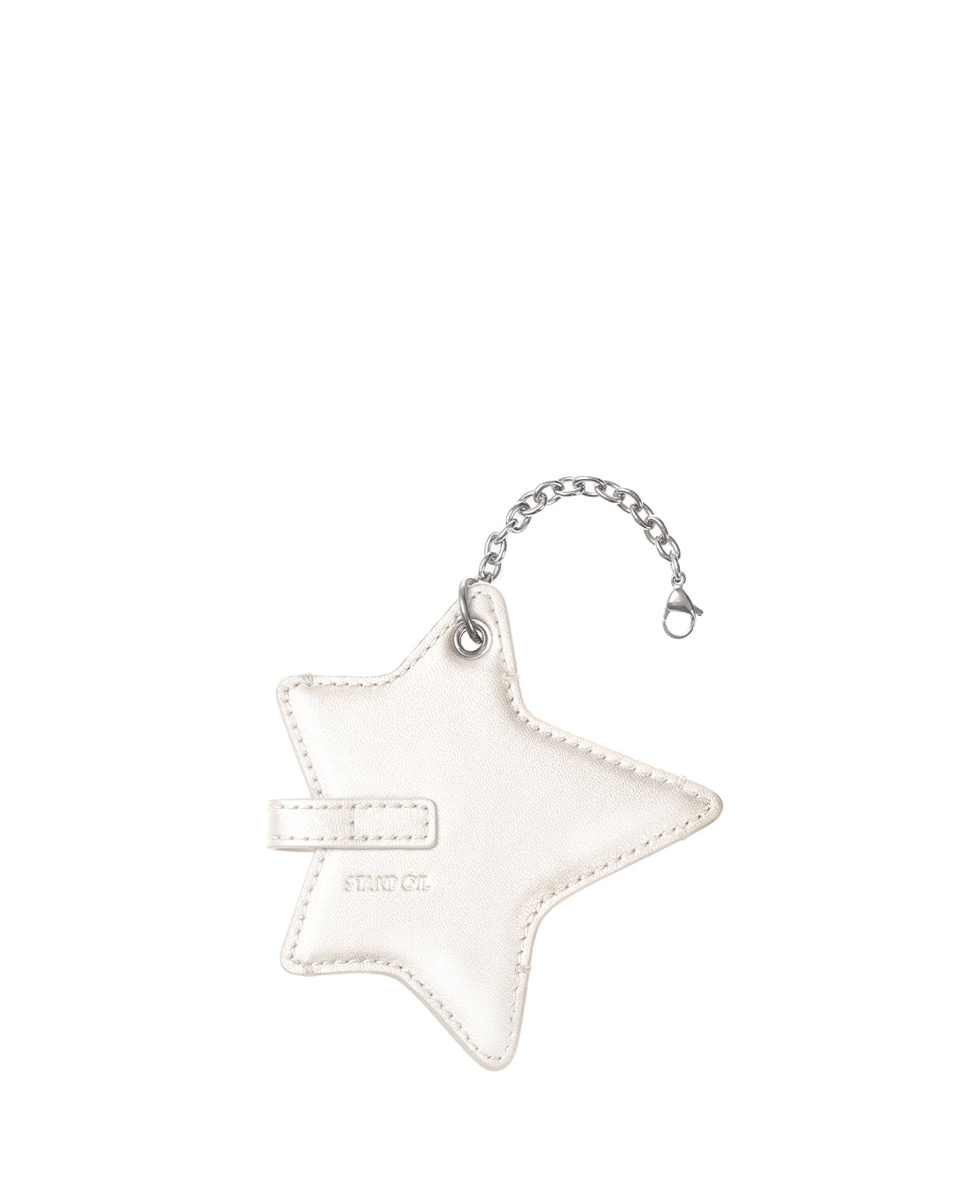 Cosmic Star Keyring / Pearl Cream