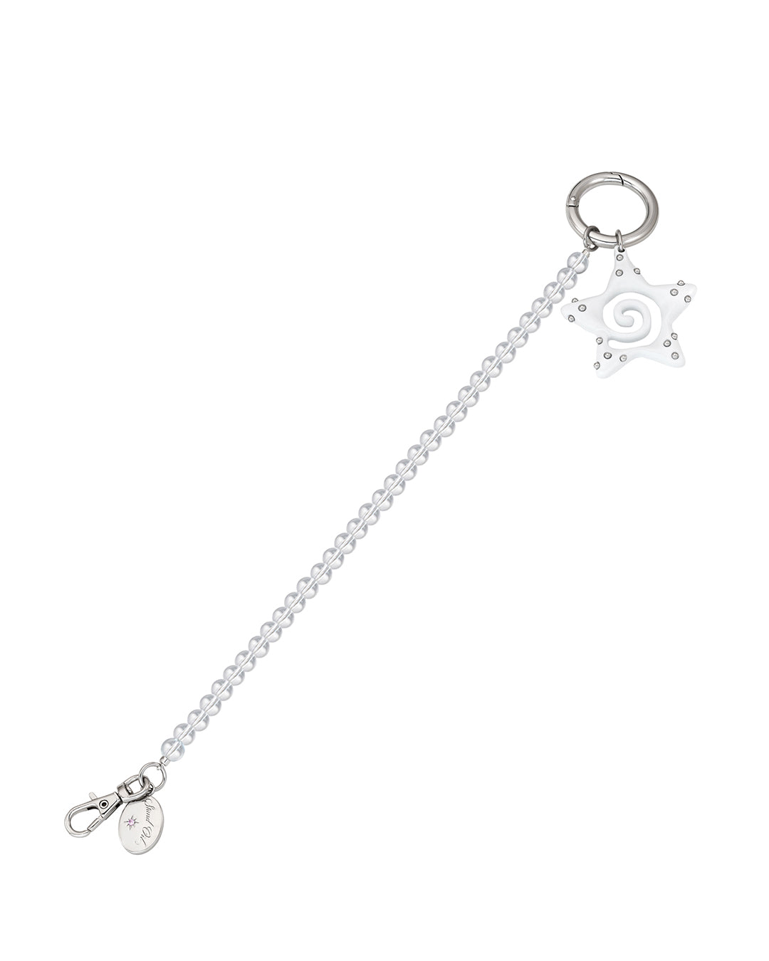 Dot Star Keyring / Silver