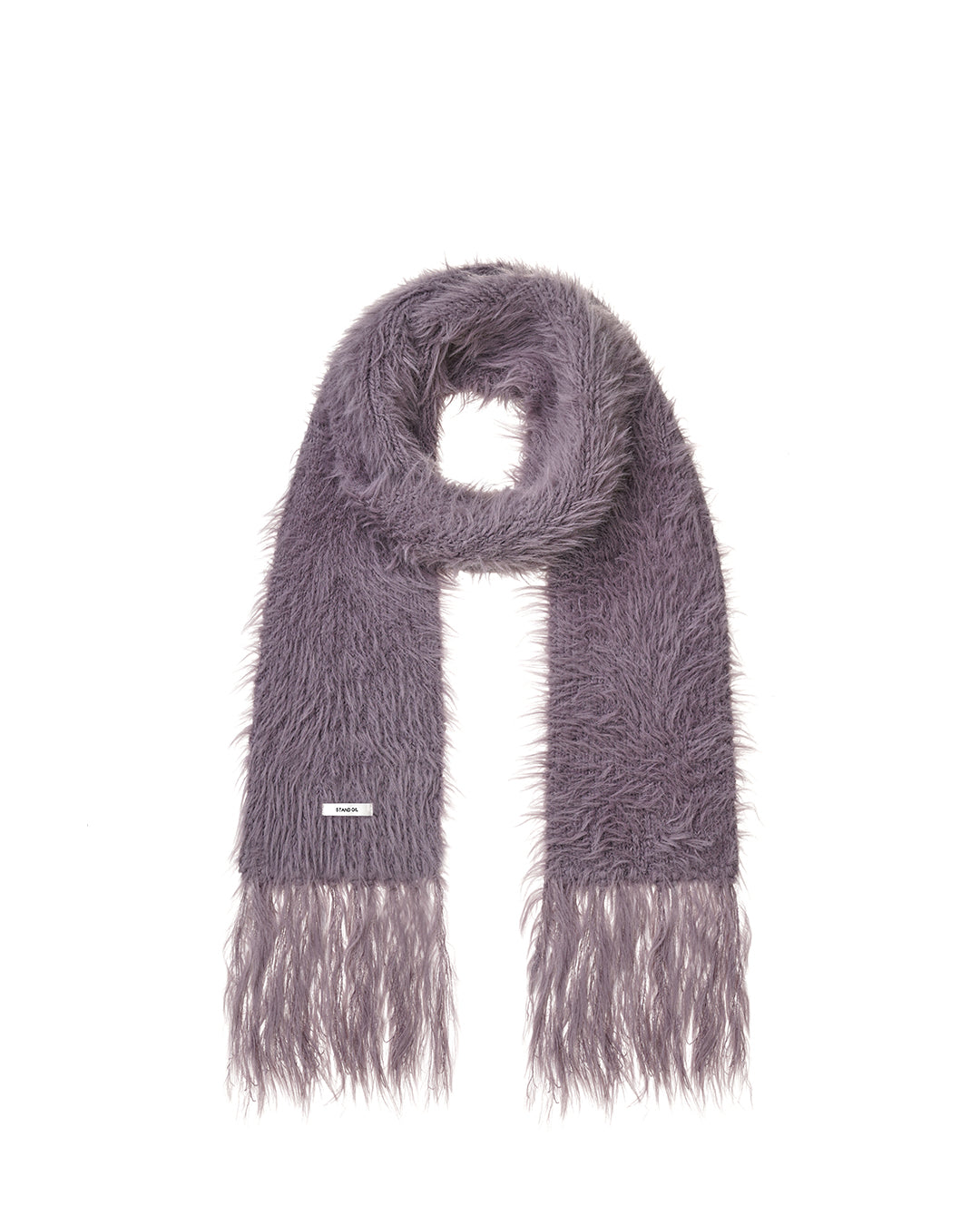 Misty Fur Muffler / Plum