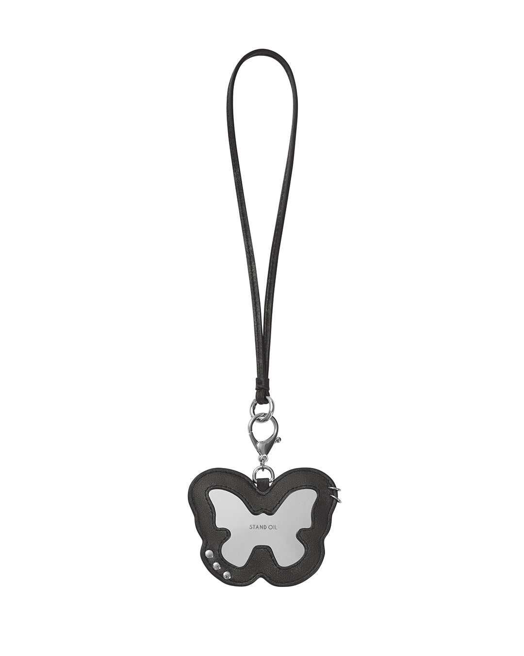 Fleeting Mirror Keyring / Black