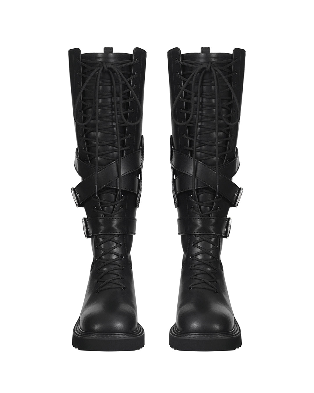 Vering Buckle Boots / Black