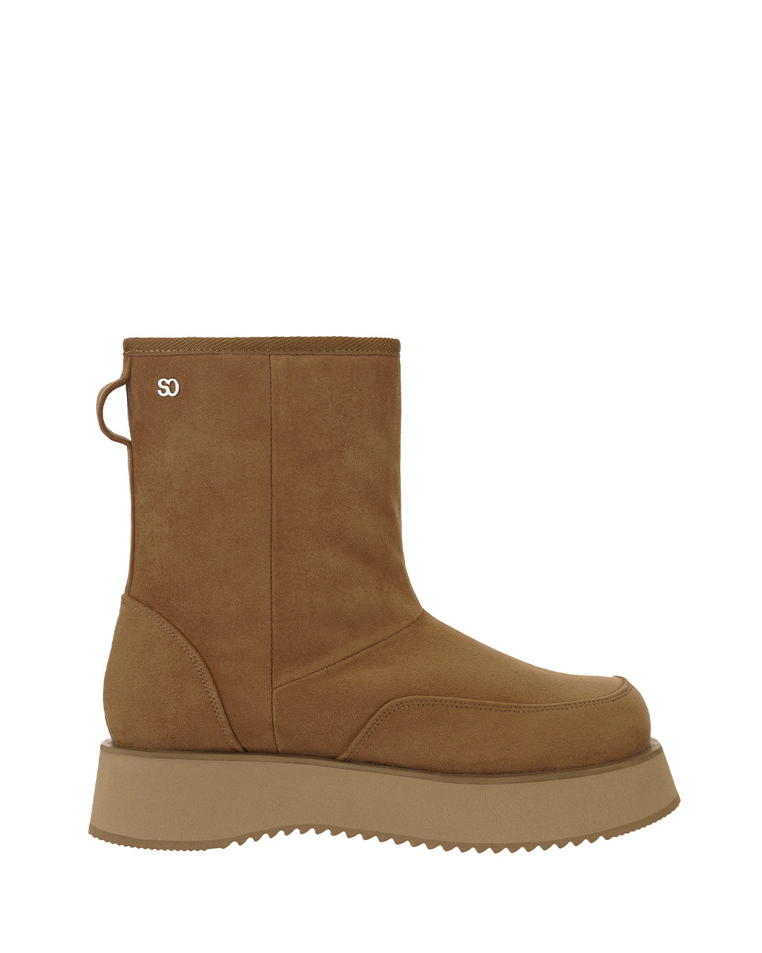 Hatched Winter Boots / Camel