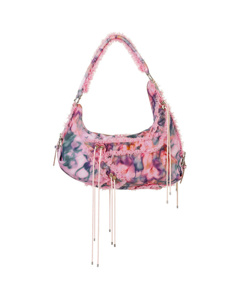 Star Mushy Bag / Pink Barbed Floral