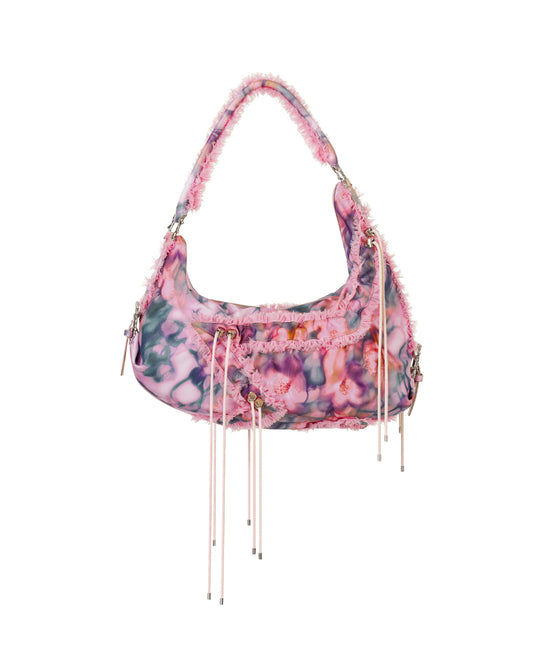 Star Mushy Bag / Pink Barbed Floral
