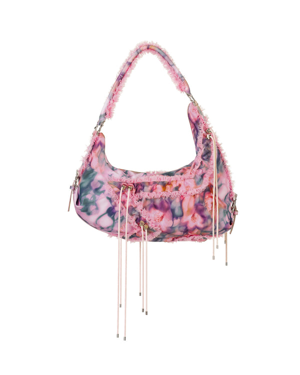 Star Mushy Bag / Pink Barbed Floral