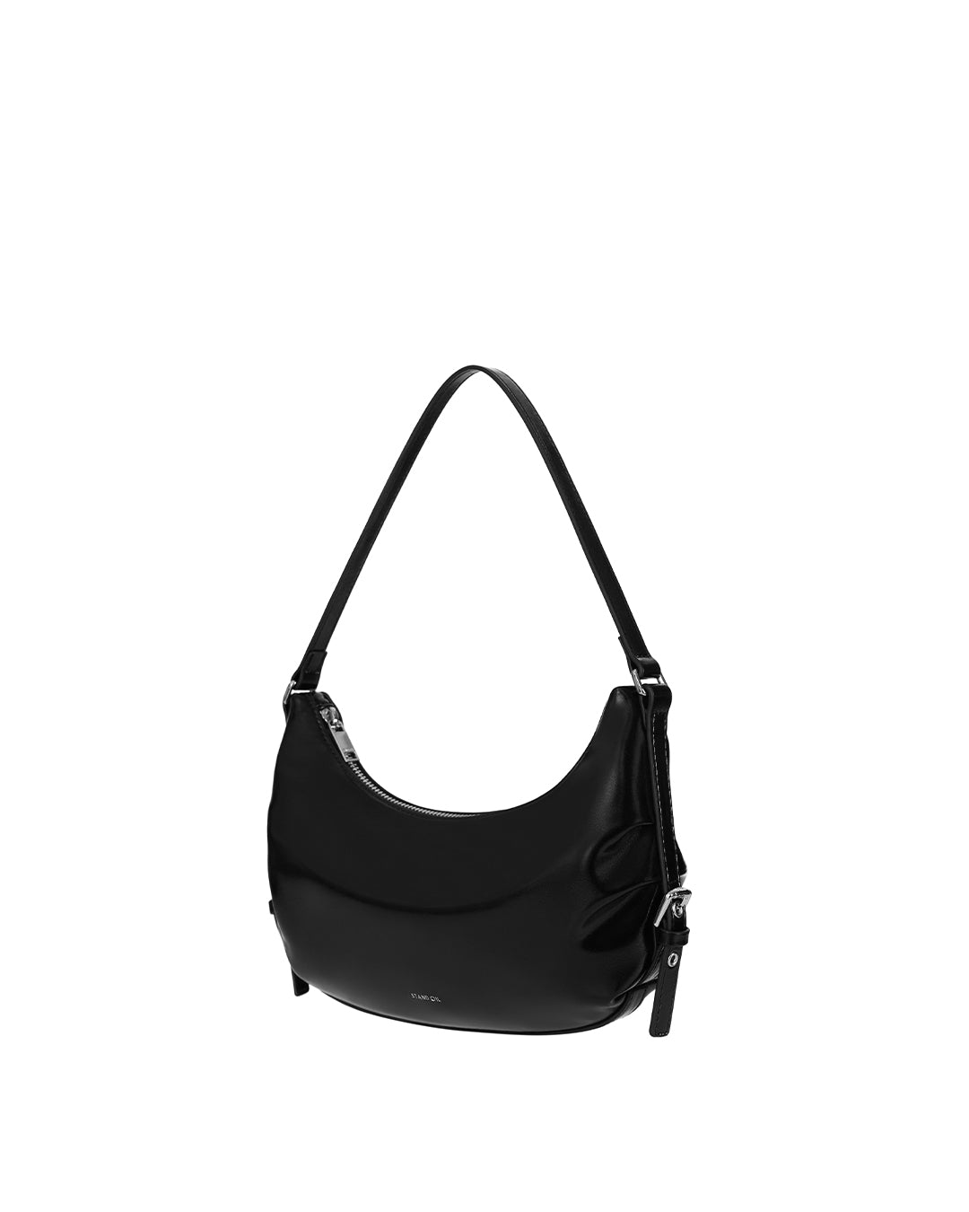 Belted Round Bag / Black