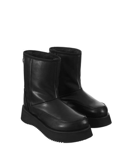 Hatched Winter Boots / Black
