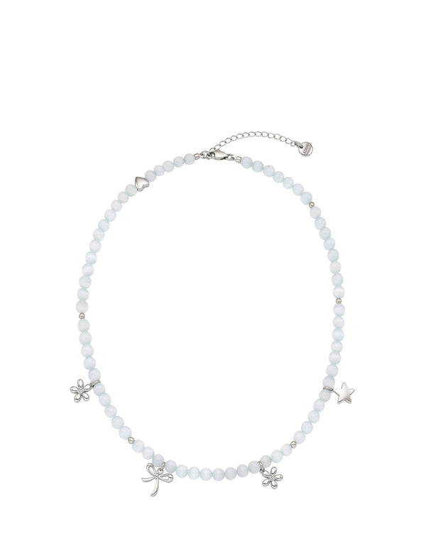 Dear Memory Necklace / Pale Gray