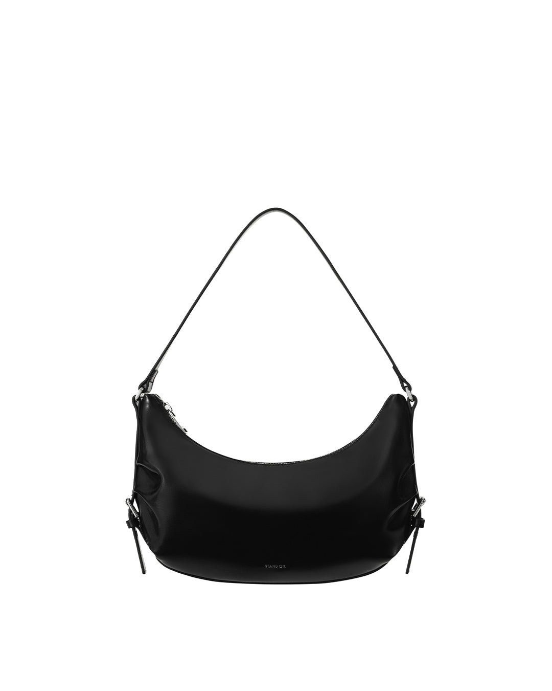 Belted Round Bag / Black