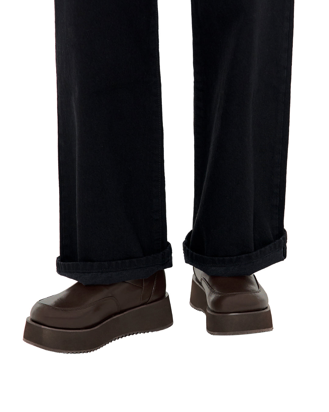 Hatched Winter Short Boots / Marron